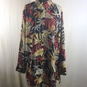 Coldwater Creek Long Button Front Top Size 1X